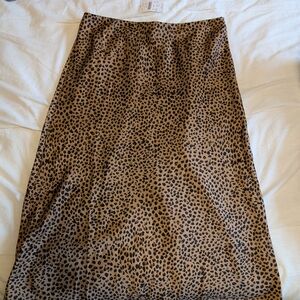 J. Crew Leopard Print Midi Pencil Skirt for Night Out